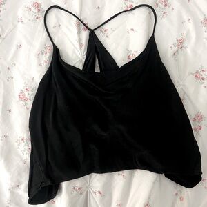 Zara Black Satin top